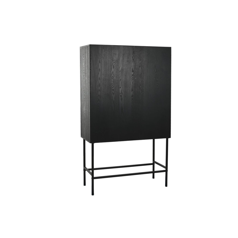 Cupboard Home ESPRIT White Black Metal Fir 100 x 40 x 170 cm