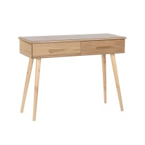 Console DKD Home Decor 100 x 40 x 76 cm Doré Marron Clair Bois de paulownia Bois MDF