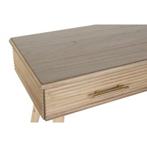 Console DKD Home Decor 100 x 40 x 76 cm Doré Marron Clair Bois de paulownia Bois MDF
