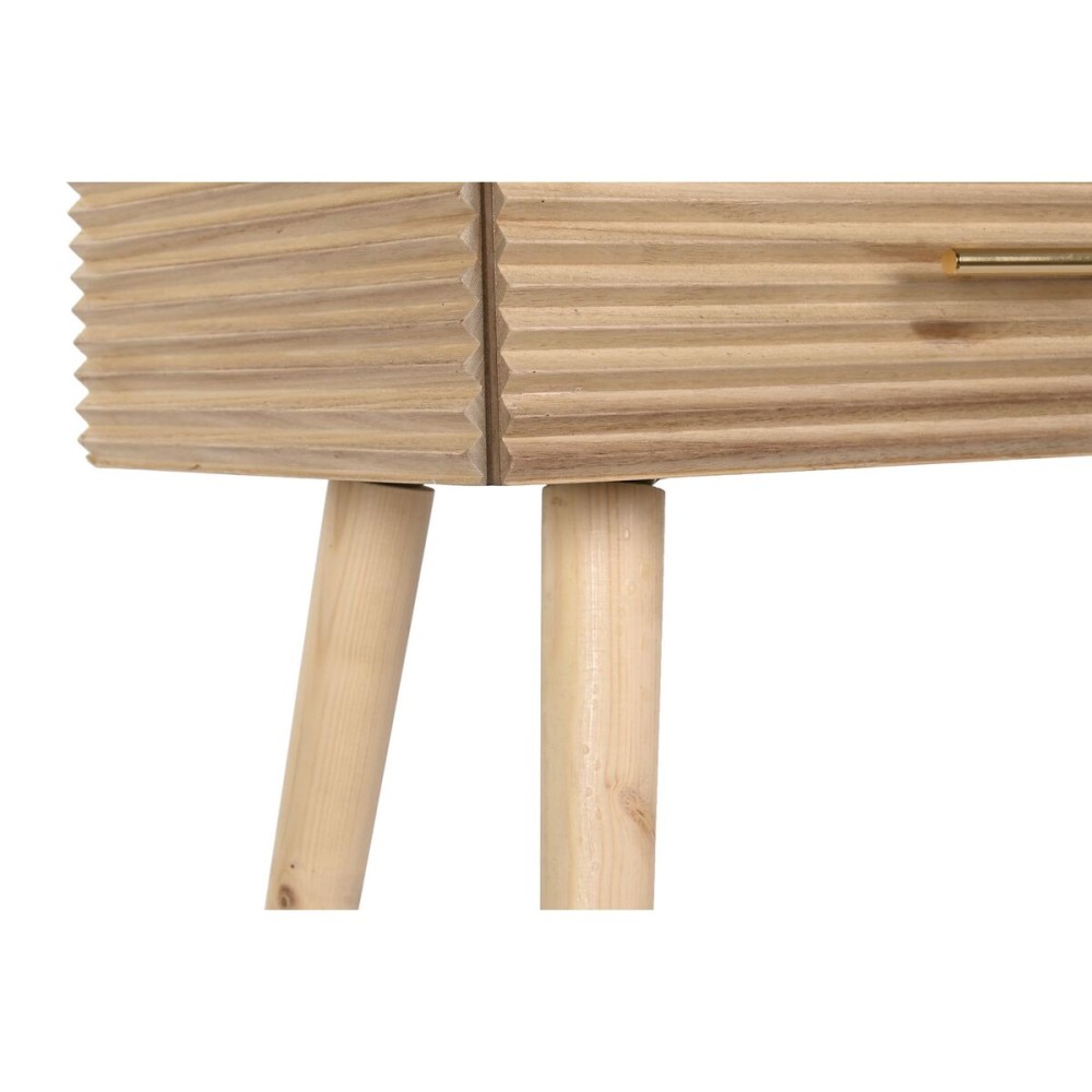 Console DKD Home Decor 100 x 40 x 76 cm Doré Marron Clair Bois de paulownia Bois MDF