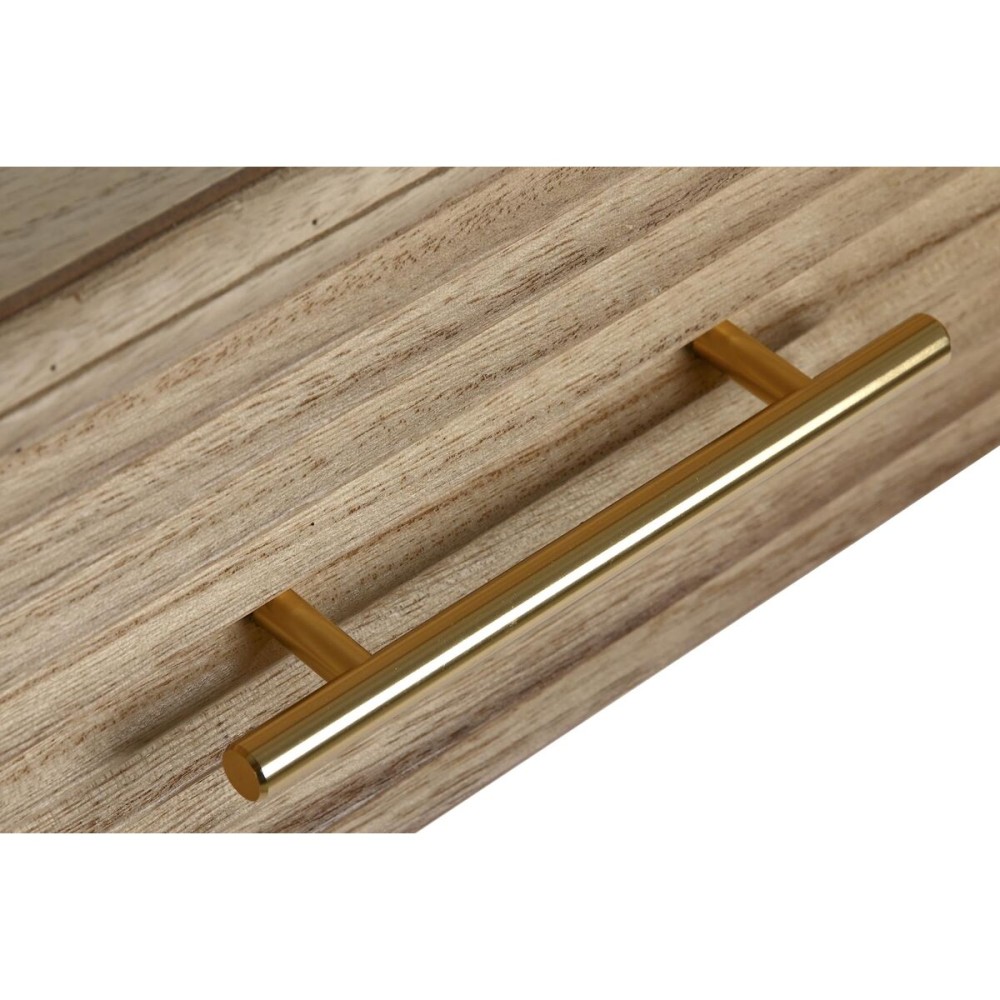 Konsole DKD Home Decor 100 x 40 x 76 cm Gold Hellbraun Paulonia-Holz Holz MDF