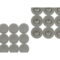 Non-slip Shower Mat Grey PVC 54 x 54 x 1 cm (6 Units)