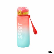 Water bottle Bewinner Multicolour 600 ml 7,4 x 7,4 x 19 cm (12 Units)