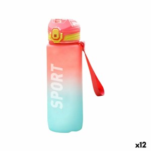 Wasserflasche Bewinner Bunt 600 ml 7,4 x 7,4 x 19 cm (12 Stück)