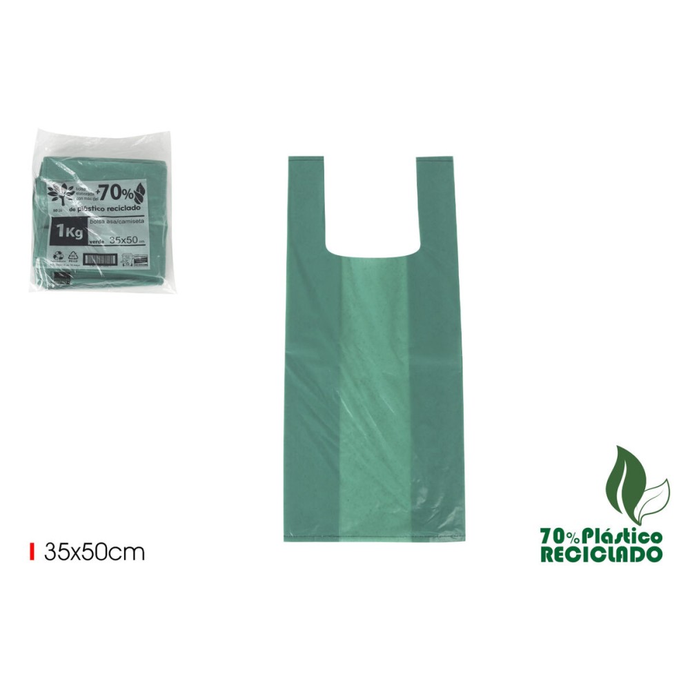 Multi-use Bag Inde Green 35 x 50 cm (10 Units)