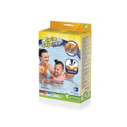 Bestway Aufblasbare Manschetten Weicher Stoff Sicherheit Baby Bunt UPF 50+ 38x16,5 cm +3 bis 6 Jahre Strand und Pool 32183