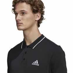 Men’s Short Sleeve Polo Shirt Adidas Aeroready essentials Black