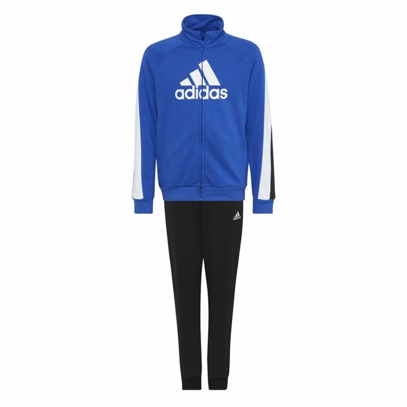 Kinder-Trainingsanzug Adidas Colourblock Blau Schwarz