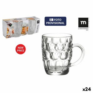Ensemble de jarres La Mediterránea Abadia 11,5 x 10 cm 300 ml 2 Pièces Ø 7,7 cm 11,4 cm 9,7 cm (24 Unités)