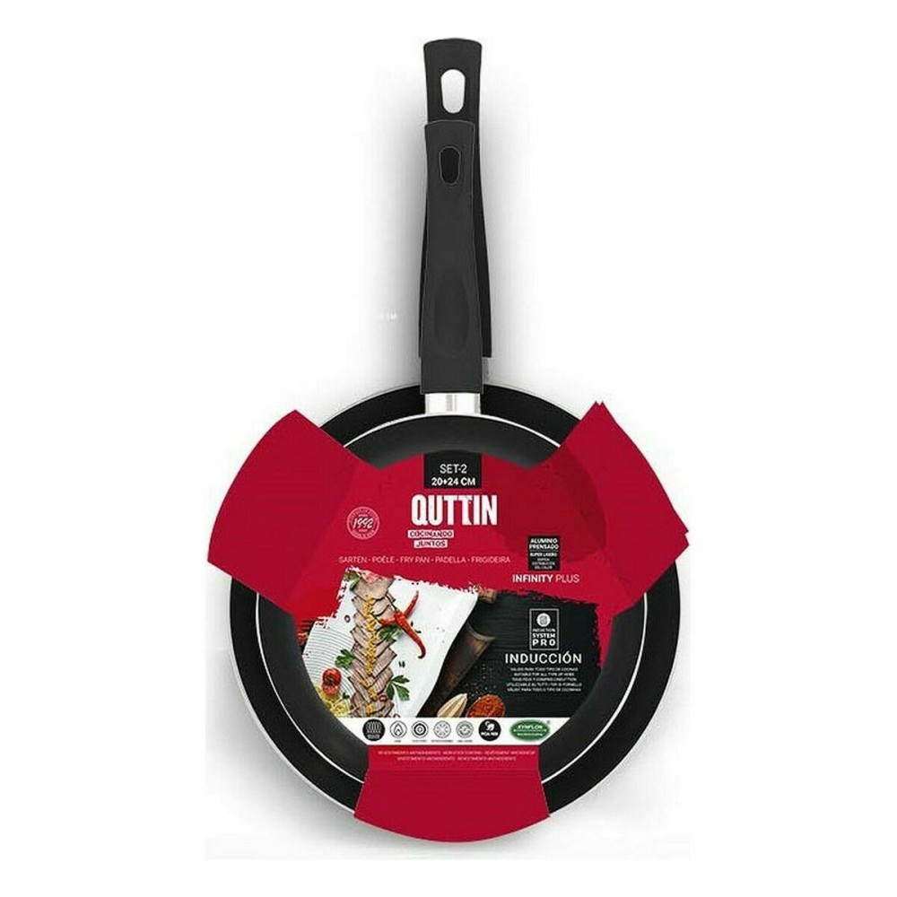Pfannen-Set Quttin Infinity Plus Aluminium 2 Stück 4 Stück 24 cm