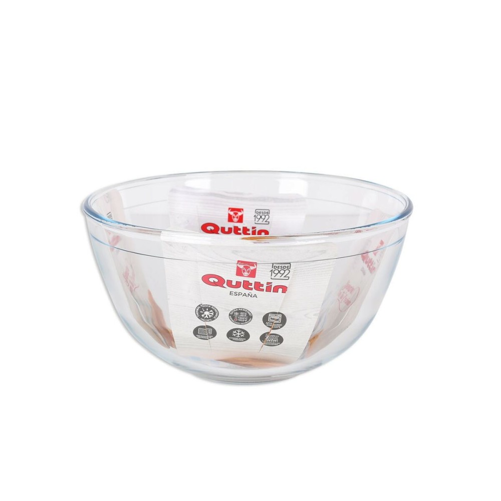 Mixing Bowl Quttin Glass ø 21,2 x 11,2 cm (6 Units)