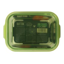 Lunch box Quttin Rectangular 1L 22 x 15,5 x 6,5 cm (6 Units)