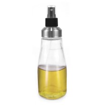 Cruet Anna Transparent Silver Glass 330 ml (12 Units)
