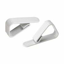 Tablecloth Clip Algon Set White 10 Pieces 3,90 x 1,30 x 5,50 cm (24 Units)