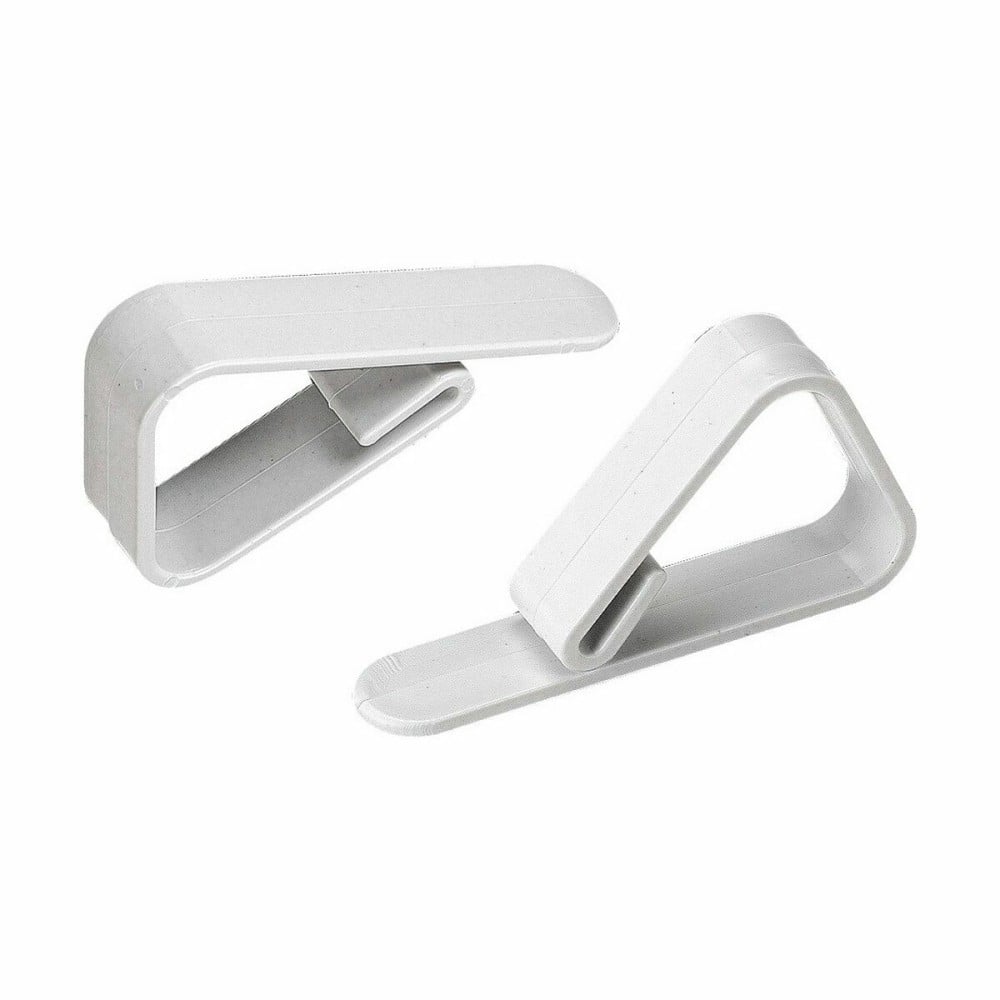 Tablecloth Clip Algon Set White 10 Pieces 3,90 x 1,30 x 5,50 cm (24 Units)