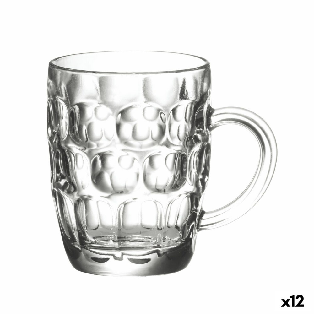 Set of jugs La Mediterránea Abadia Beer 600 ml 2 Pieces (12 Units)