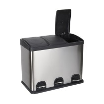 Recycling Waste Bin Confortime Stainless steel 45 L