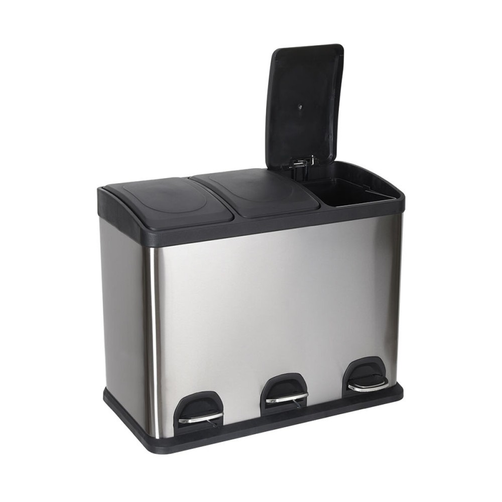 Recycling Waste Bin Confortime Stainless steel 45 L