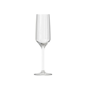 Coupe de champagne Inde Carre optics 6 Pièces