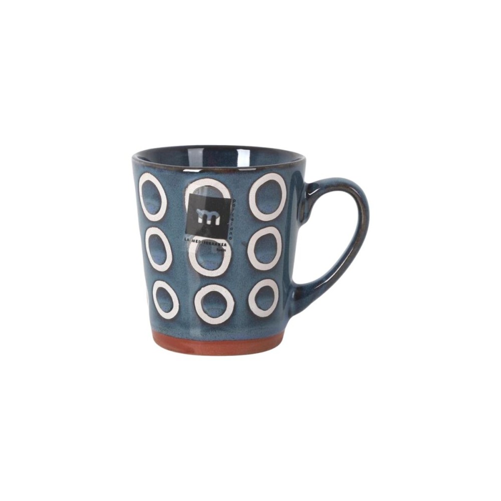 Tasse mug La Mediterránea Almudena Bleu 200 ml (36 Unités)