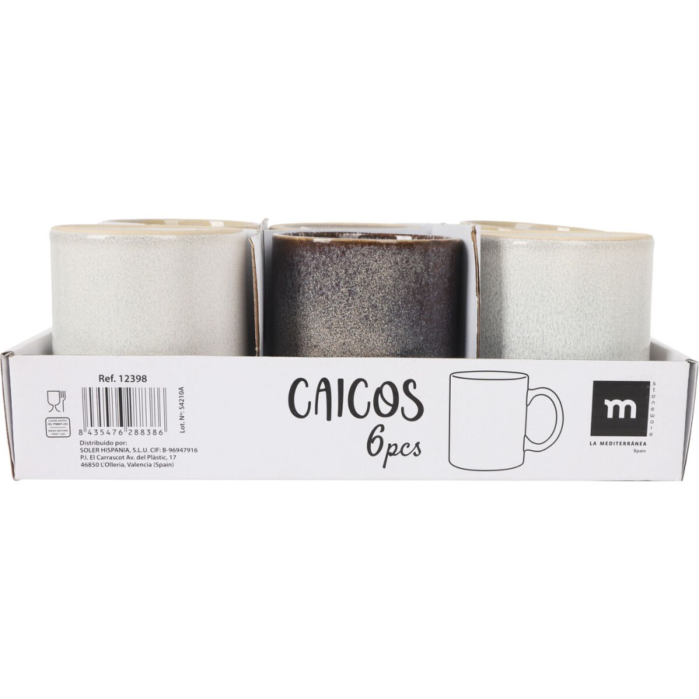 Tasse mug La Mediterránea Caicos Rectangulaire 300 ml (24 Unités)