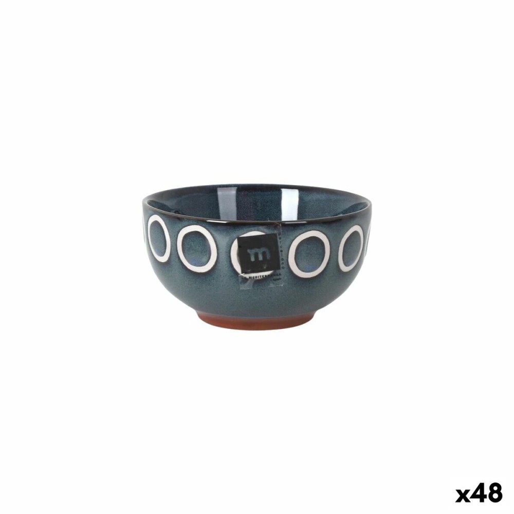 Bol La Mediterránea Almudena Bleu Ø 11 cm (48 Unités)