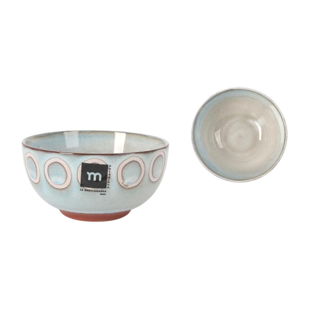 Bol La Mediterránea Almudena Gris Ø 11 cm (48 Unités)