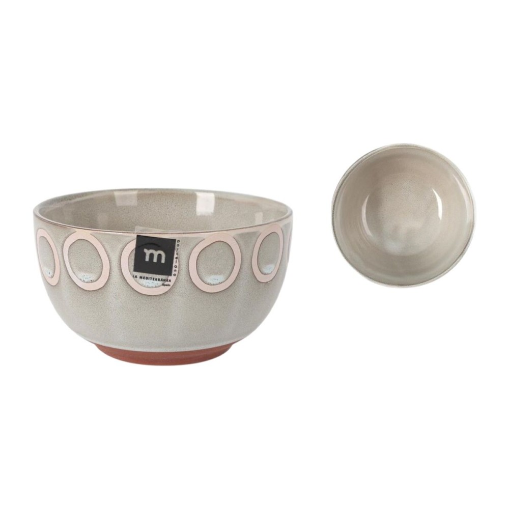 Bol La Mediterránea Almudena Gris Ø 13,5 cm (24 Unités)