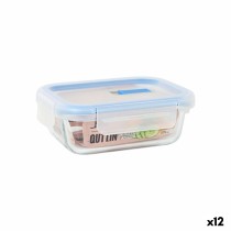 Lunchbox hermetisch Quttin Durchsichtig rechteckig 375 ml (12 Stück)