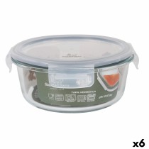 Lunchbox hermetisch Santa Clara Durchsichtig Ø 17 cm 0,9 l (6 Stück)