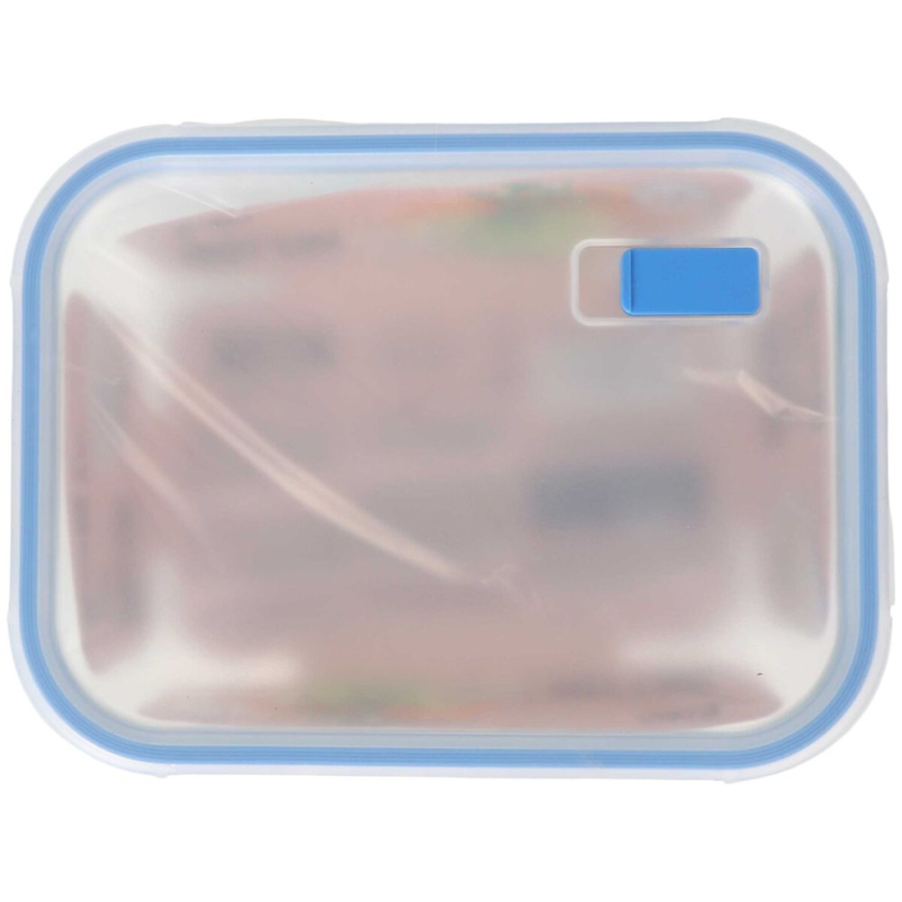Hermetic Lunch Box Quttin Boho Transparent Rectangular 1,5 L (6 Units)