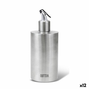 Ölfläschchen Quttin Silberfarben Edelstahl 550 ml (12 Stück)