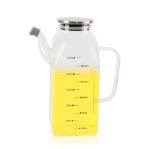 Huilier La Mediterránea Transparent Argenté Métal Verre Borosilicaté 1 L (6 Unités)