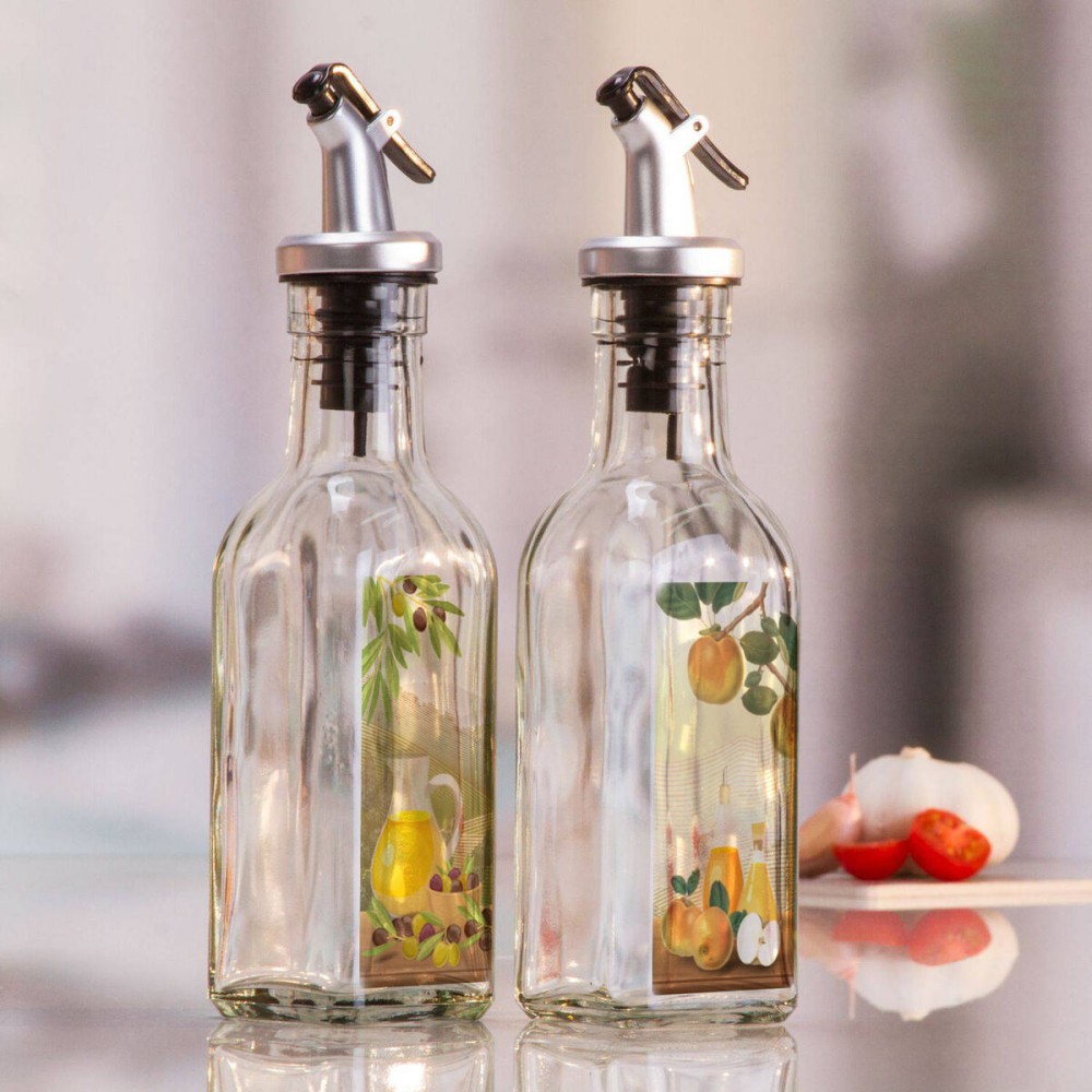 Gewürzset Anna Durchsichtig Silberfarben Glas ABS 170 ml 5 x 5 x 20 cm 2 Stücke (24 Stück)