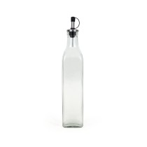 Cruet Anna Transparent Silver Glass 0,5 L (24 Units)