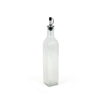 Cruet Anna Transparent Silver Glass 0,5 L (24 Units)