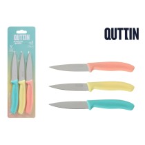 Schälmesserset Quttin Basic Bunt Edelstahl 9 cm 3 Stücke (18 Stück)