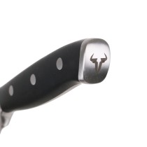 Eplucheur Quttin Bull Noir Argenté Acier inoxydable 9 cm (4 Unités)