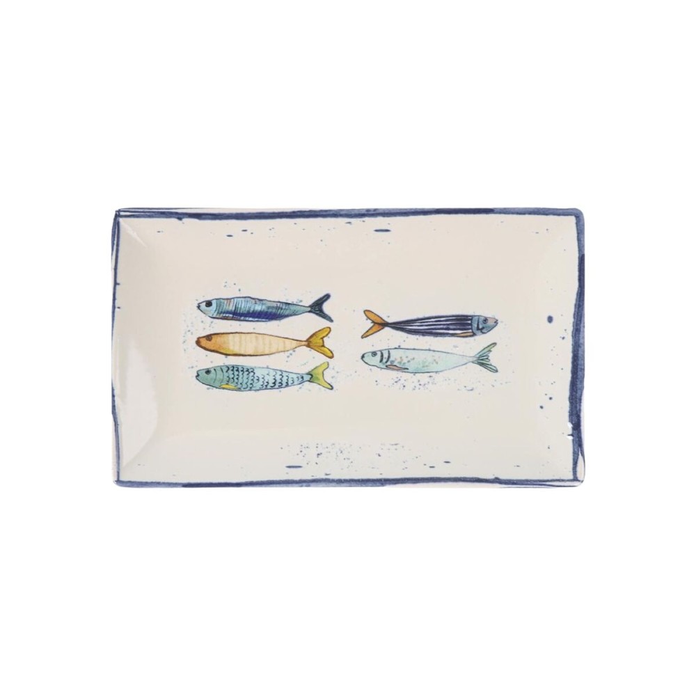 Kochschüssel La Mediterránea Peixe rechteckig Fische 25,3 x 15 x 2 cm (18 Stück)