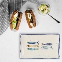 Kochschüssel La Mediterránea Peixe rechteckig Fische 25,3 x 15 x 2 cm (18 Stück)