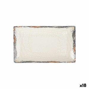 Plat à Gratin La Mediterránea Albus Rectangulaire 25,3 x 15 x 2 cm (18 Unités)