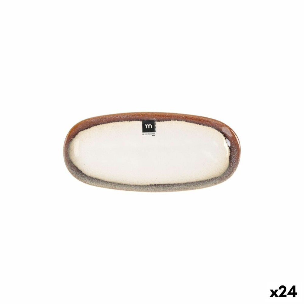Plat à Gratin La Mediterránea Fustam Oblongue 25,8 x 12 x 2,2 cm (24 Unités)