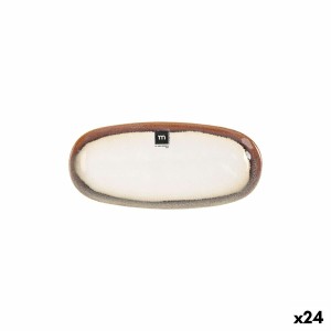 Serving Platter La Mediterránea Fustam Oval 25,8 x 12 x 2,2 cm (24 Units)