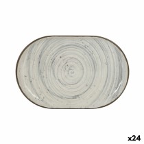 Serving Platter La Mediterránea Vortex Oval 20 x 13 x 2 cm (24 Units)