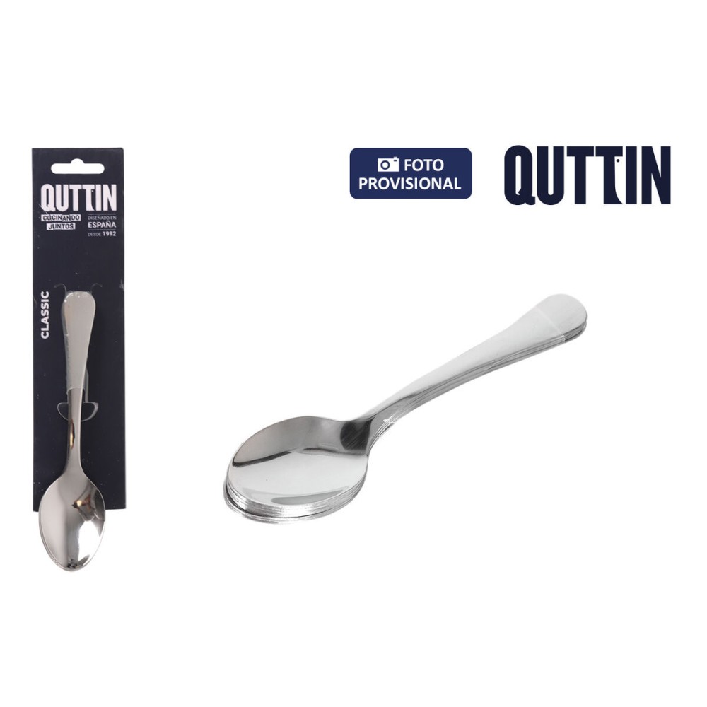 Dessert spoon Quttin Classic 6 Pieces (12 Units)