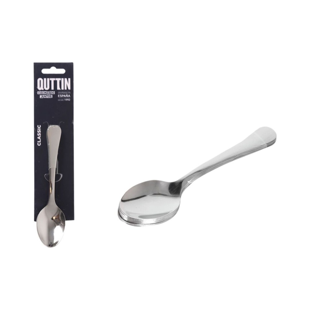 Dessert spoon Quttin Classic 6 Pieces (12 Units)