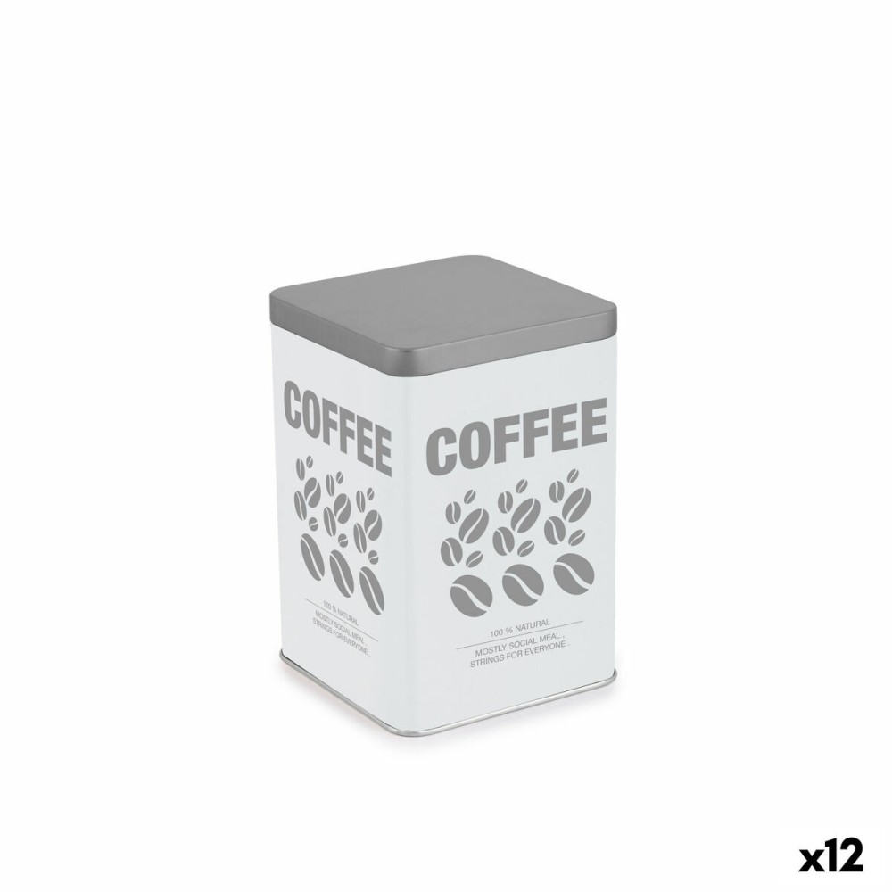 Tin Quttin COFFEE Metal 10,5 x 10,5 x 15 cm (12 Units)