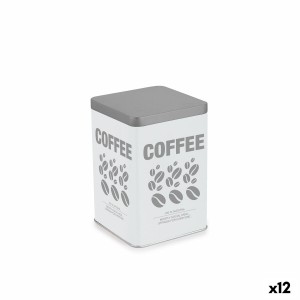 Metalldose Quttin COFFEE Metall 10,5 x 10,5 x 15 cm (12 Stück)