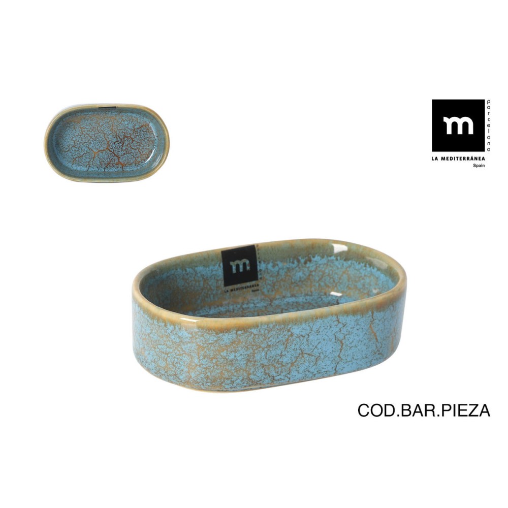 Plat à Gratin La Mediterránea Scratch blue 13 x 8 x 4 cm (24 Unités)