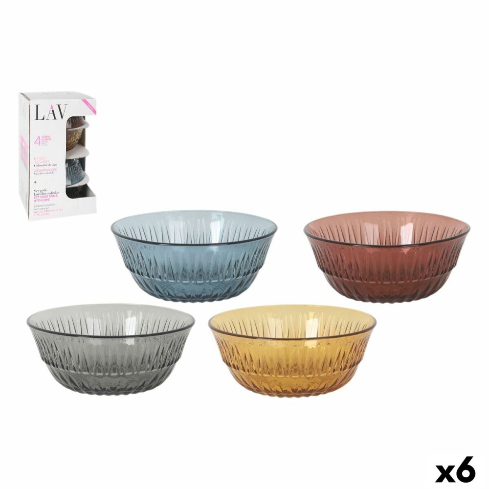 Schüssel für Vorspeisen LAV Alinda 345 ml 12,3 x 5,1 cm 4 Stücke (6 Stück)